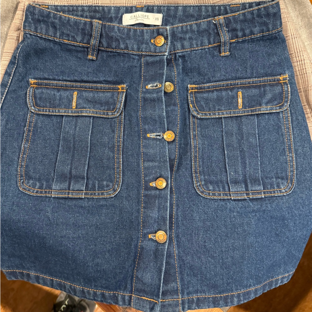 Blue Denim Overalls with Classic Medium-Wash